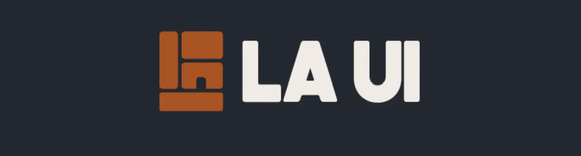 LA UI logo and style guide wordmark.